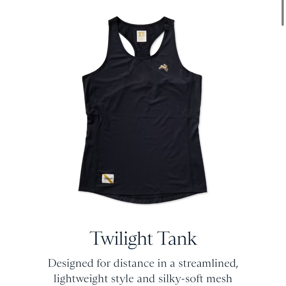 Tracksmith Women’s Twilight Tank Top Black